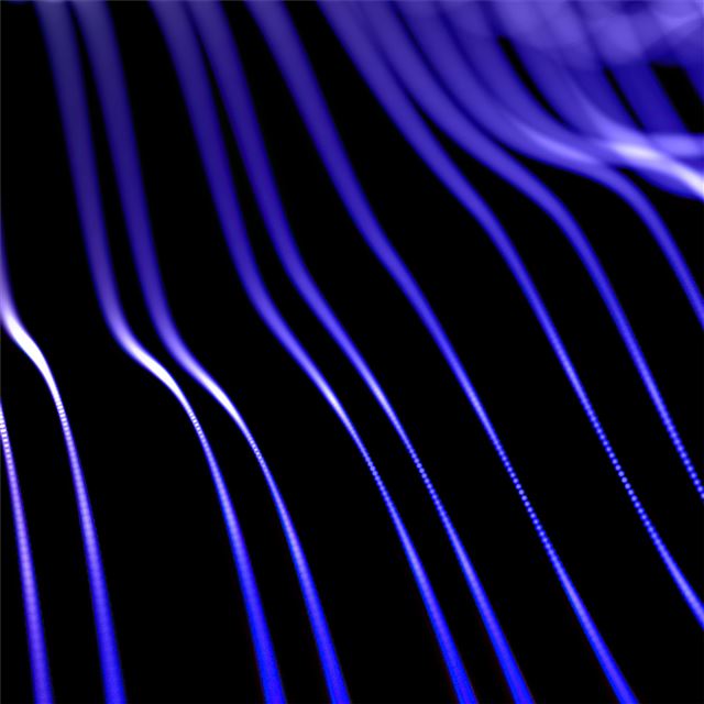 2732x2732 blue lines waves abstract 4k -  iPad Pro Wallpaper