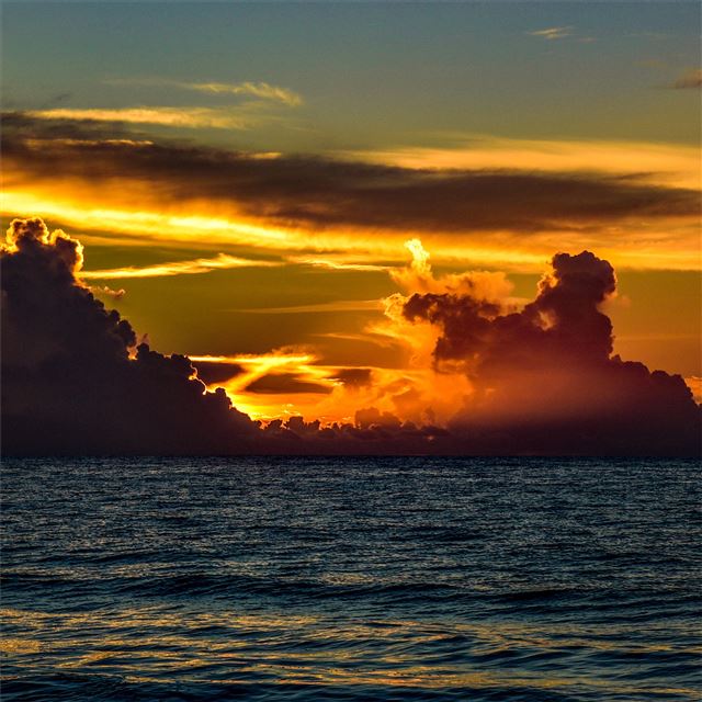 2732x2732 garden city beach sunrise clouds 5k -  iPad Pro Wallpaper