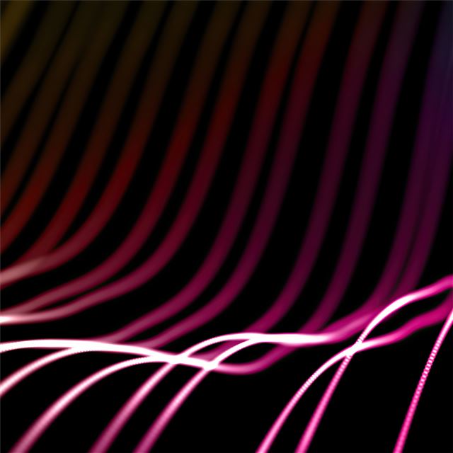 2732x2732 red lines waves abstract 4k -  iPad Pro Wallpaper