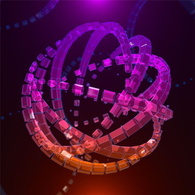 2732x2732 glass hex sphere -  iPad Pro Wallpaper