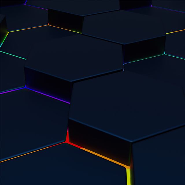 2732x2732 hexagon up down 5k -  iPad Pro Wallpaper