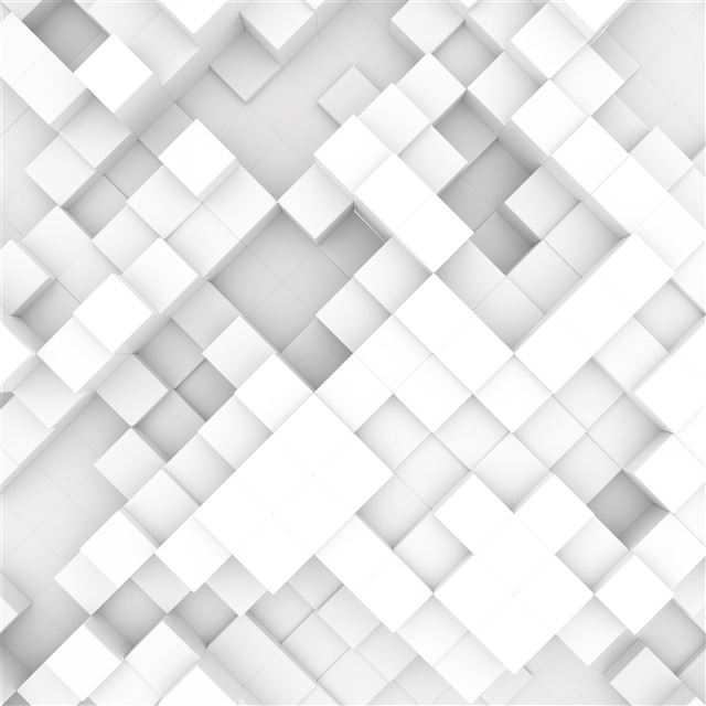 2732x2732 3d cube grids stack light background -  iPad Pro Wallpaper