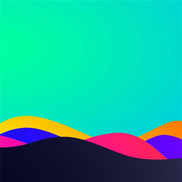 2732x2732 abstract teal waves 4k -  iPad Pro Wallpaper