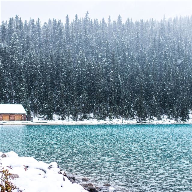 2732x2732 lake louise canada banff landscape alberta rocky 5... -  iPad Pro Wallpaper