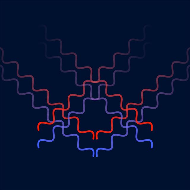2732x2732 dark color waves 8k -  iPad Pro Wallpaper