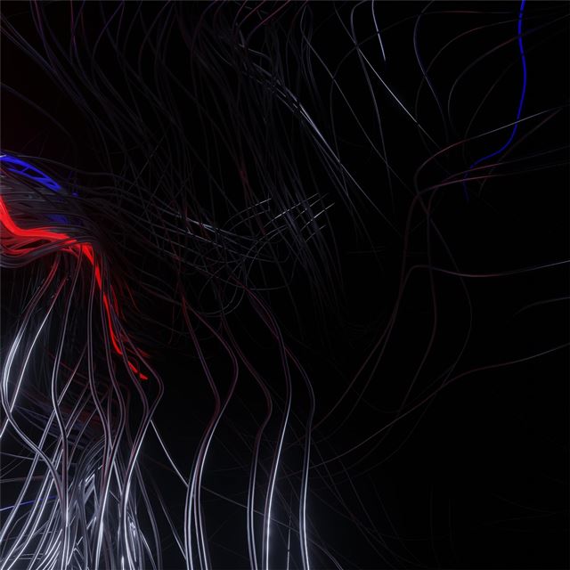 2732x2732 black prison lines abstract -  iPad Pro Wallpaper