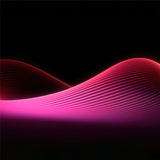 2732x2732 wave glow abstract pink 5k -  iPad Pro Wallpaper