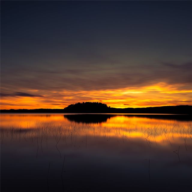 2732x2732 sunset evening light gap 5k -  iPad Pro Wallpaper