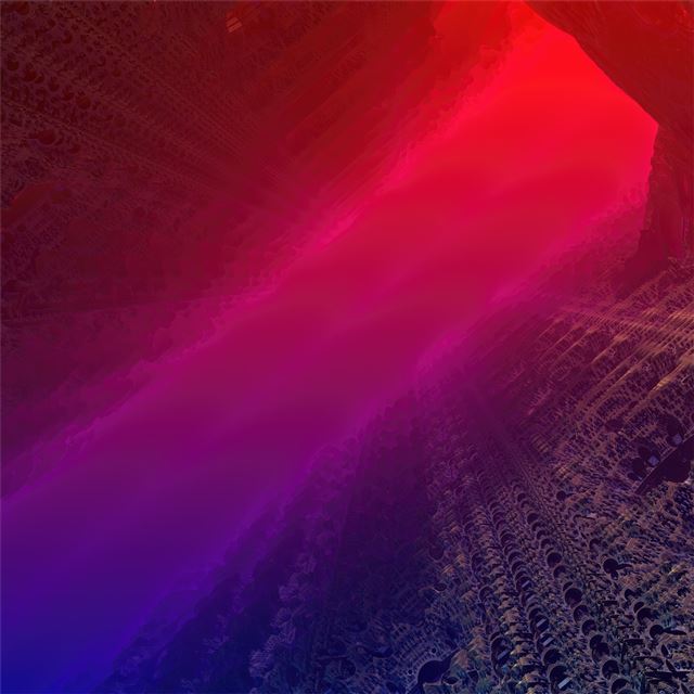 2732x2732 cyberpunk fractal tunnel -  iPad Pro Wallpaper