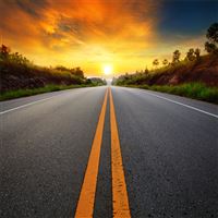 sunrise sunset road wallpaper