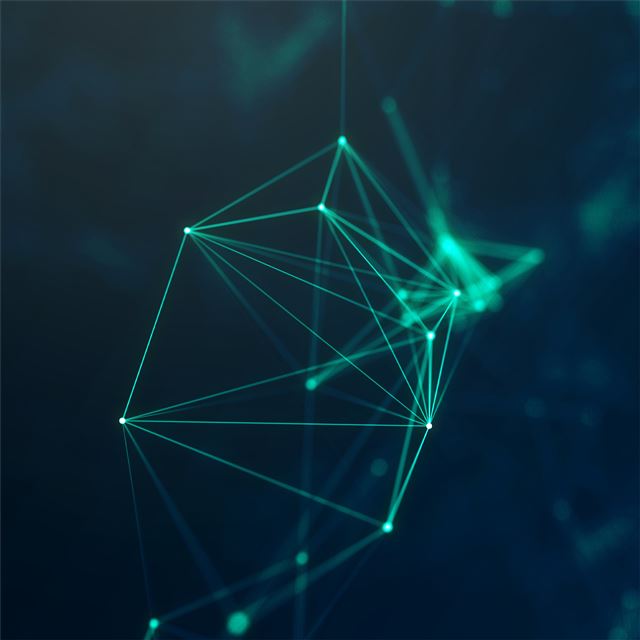 2732x2732 geometry cyberspace digital lines 5k -  iPad Pro Wallpaper
