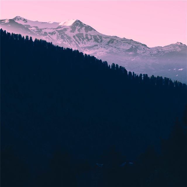 2732x2732 beautiful mountains landscape pink tone - 4k iPad Pro Wallpaper