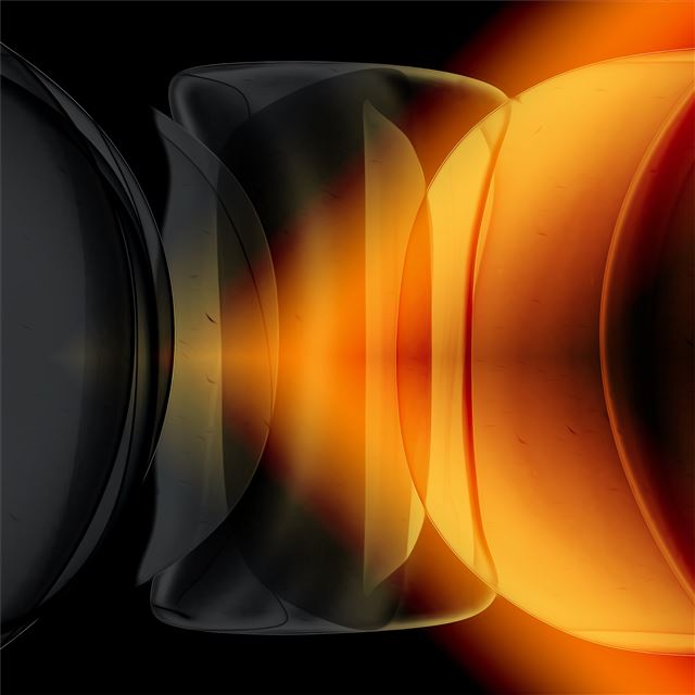 2732x2732 yellow lights bubbles 4k - artwork iPad Pro Wallpaper