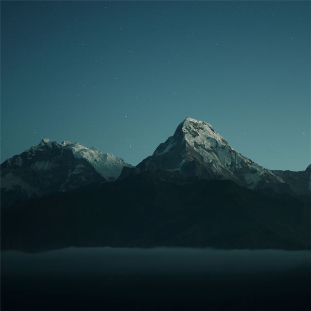 2732x2732 mountains landscape dark nature 4k -  iPad Pro Wallpaper