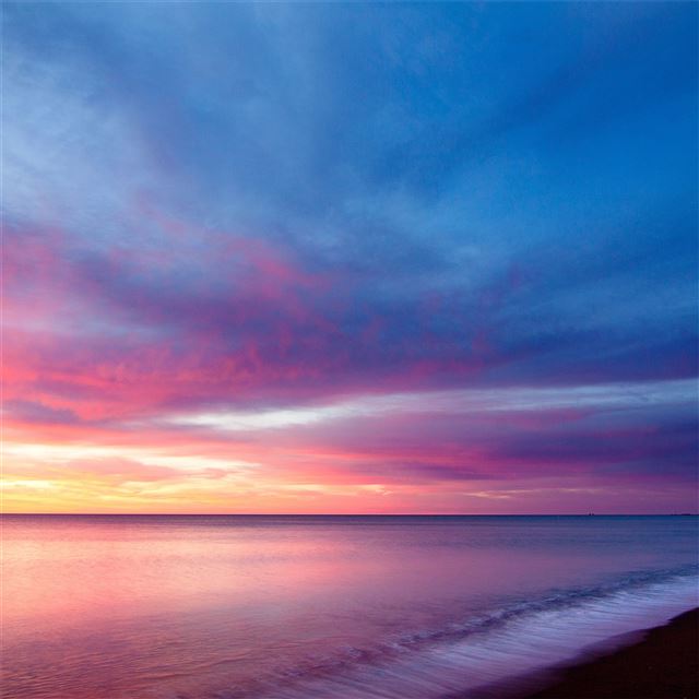 2732x2732 sea line purple sky 5k -  iPad Pro Wallpaper