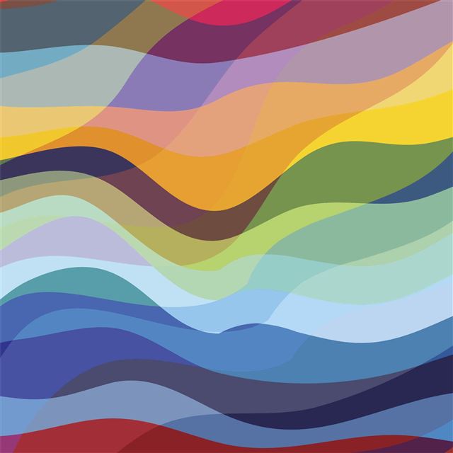 2732x2732 abstract waves colorful 4k -  iPad Pro Wallpaper