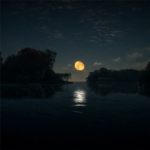 2732x2732 river stream dark 4k - dark (black) iPad Pro Wallpaper