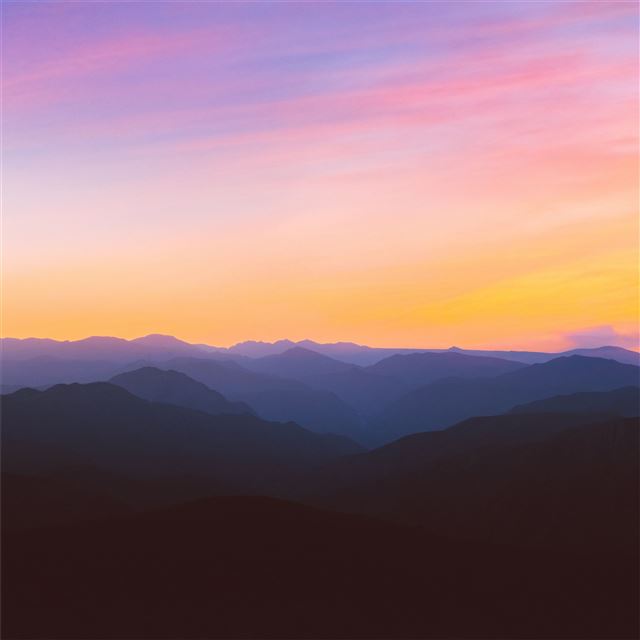 2732x2732 horizon landscape mountain peak 5k - landscape iPad Pro Wallpaper