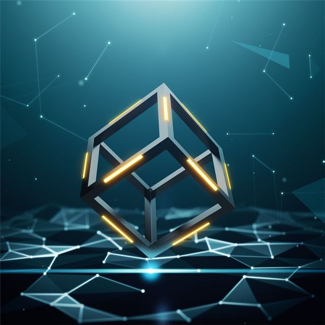 2732x2732 abstract blockchain - artwork iPad Pro Wallpaper