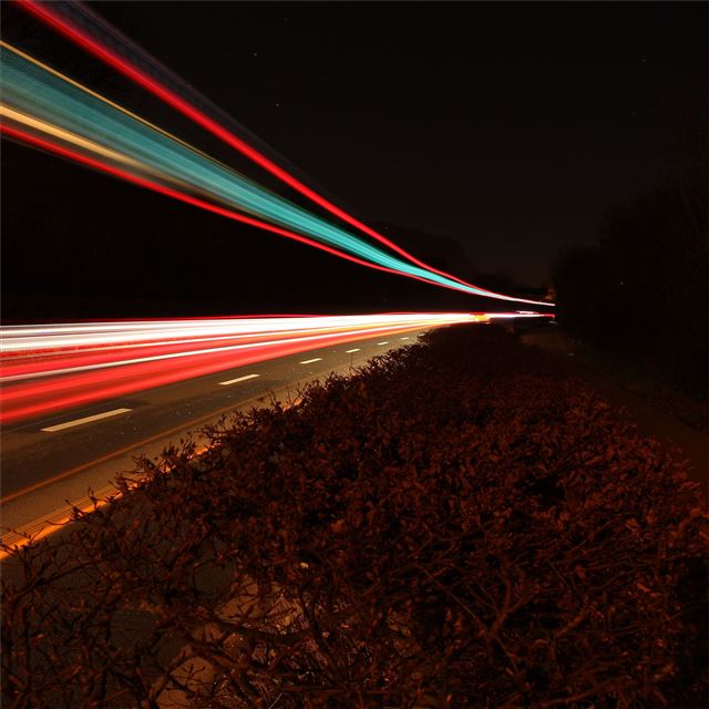 2732x2732 light trail -  iPad Pro Wallpaper
