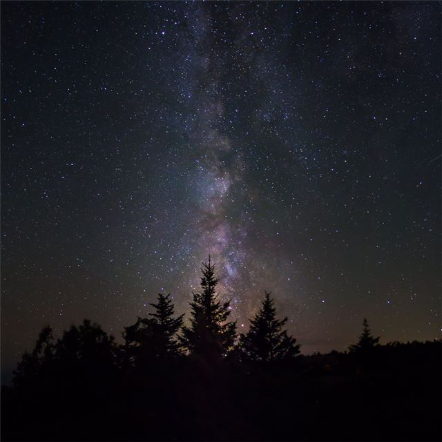 2732x2732 milky way from cadillac mountain 5k - universe iPad Pro Wallpaper