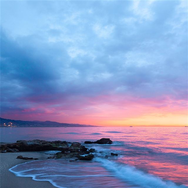 2732x2732 rocks sunrise cloudscape 4k - sunrise iPad Pro Wallpaper