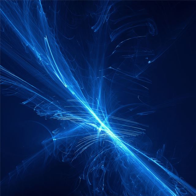 2732x2732 fractal blue abstract 3d 5k - artwork iPad Pro Wallpaper