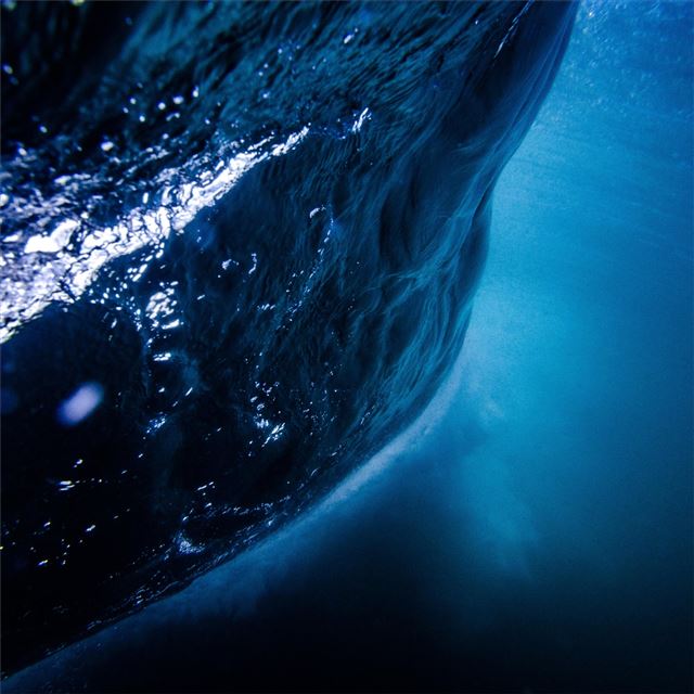 2732x2732 blue ocean sea underwater 4k -  iPad Pro Wallpaper