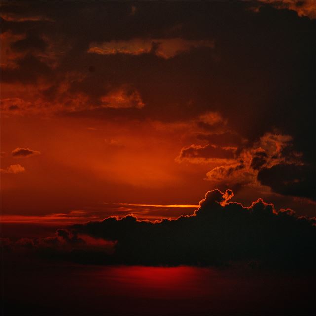 2732x2732 sunset sky dark 5k -  iPad Pro Wallpaper