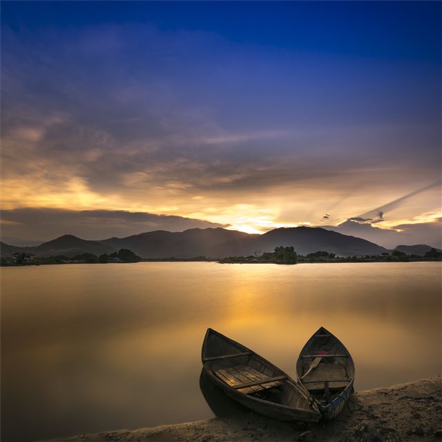 2732x2732 boat sea coast 5k - 4k iPad Pro Wallpaper