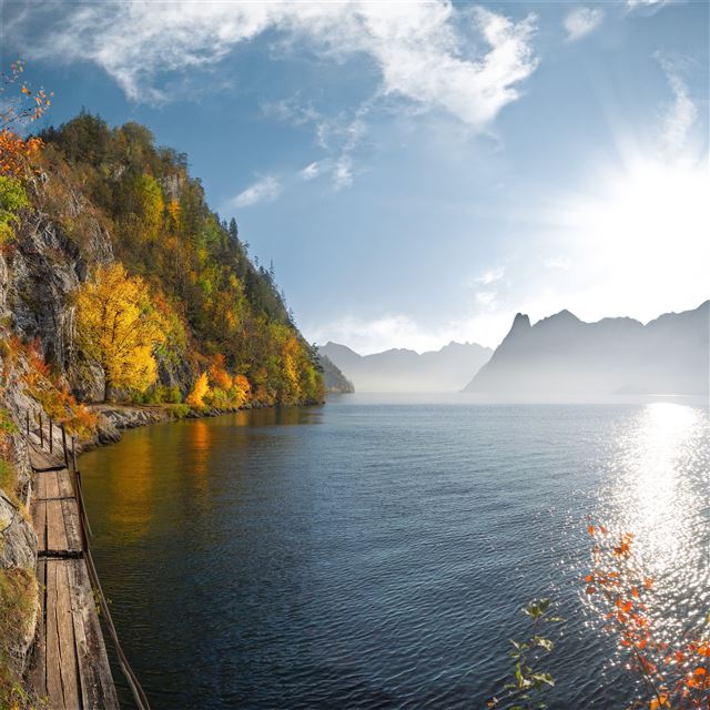 2732x2732 autumn lake 5k - autumn iPad Pro Wallpaper