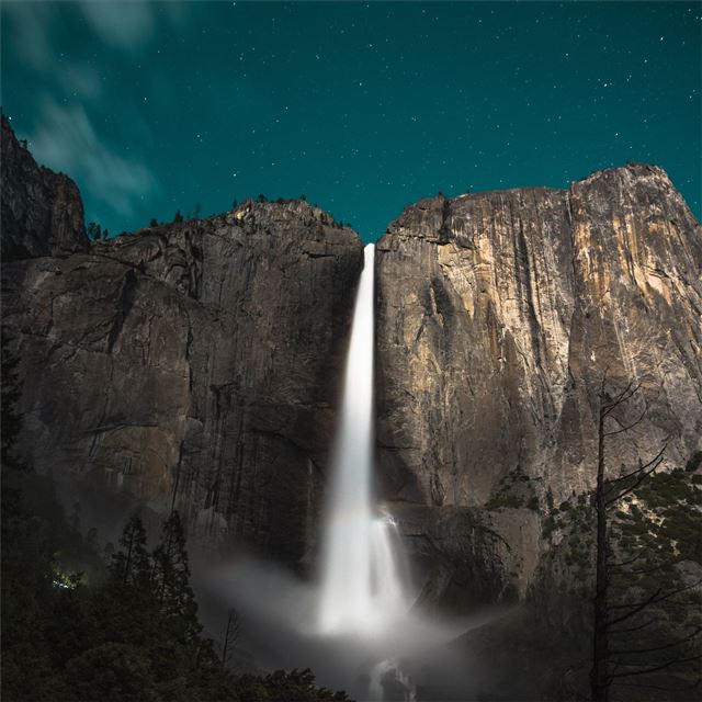 2732x2732 yoesmite valley waterfall - waterfall iPad Pro Wallpaper