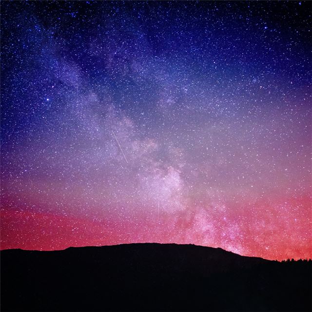 2732x2732 red pink milky way 5k -  iPad Pro Wallpaper
