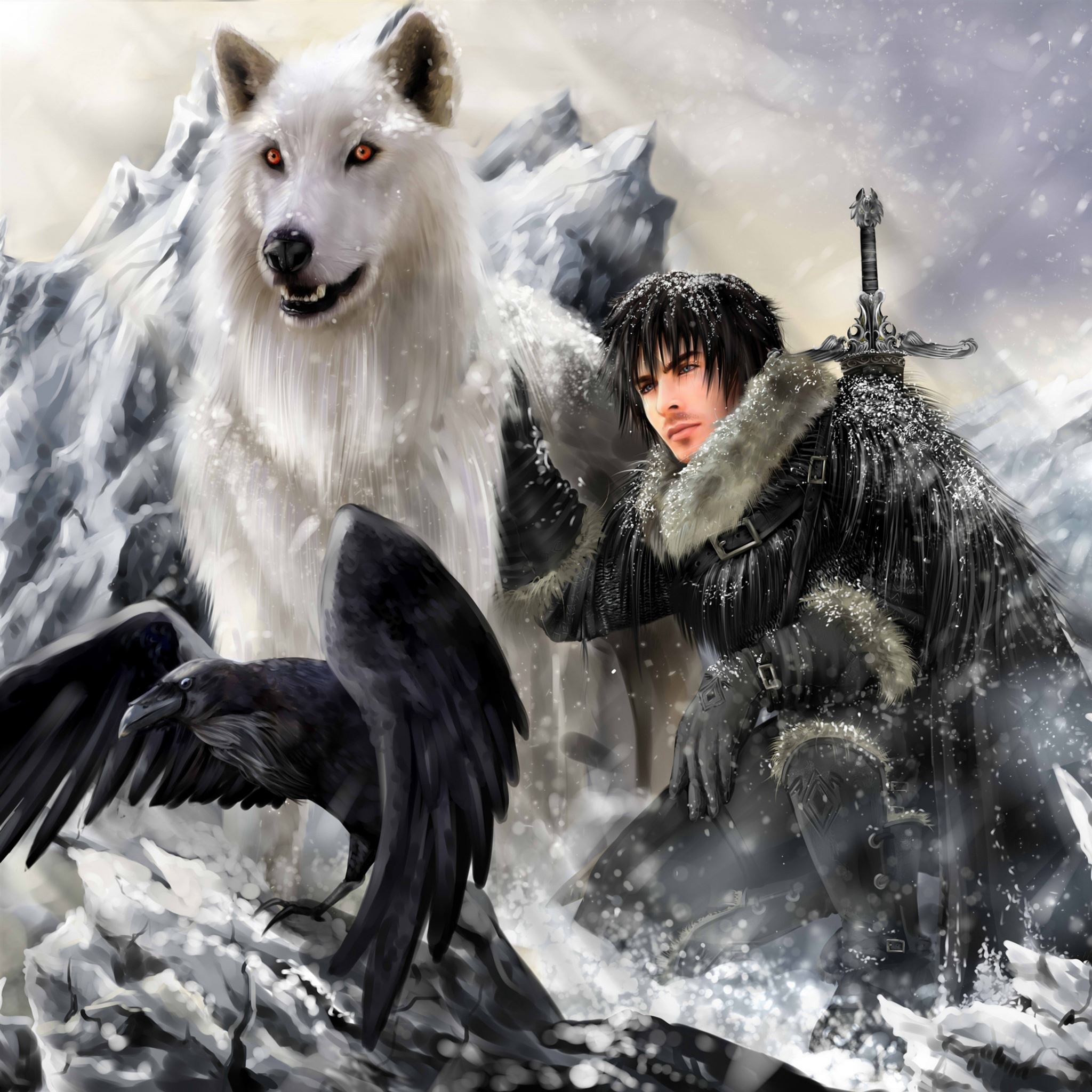 Game of Thrones Jon Snow Mobile Wallpaper by TheBJO13 on DeviantArt