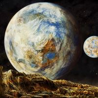 Outer Space Super Planet Sky iPad Pro wallpaper