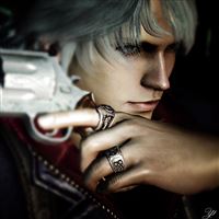 Devil May Cry 4 Nero Art Face Arms wallpaper