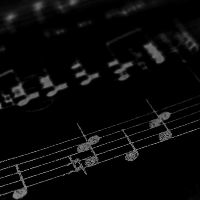 2732x2732 Music Note Art Pattern Dark -  iPad Pro Wallpaper