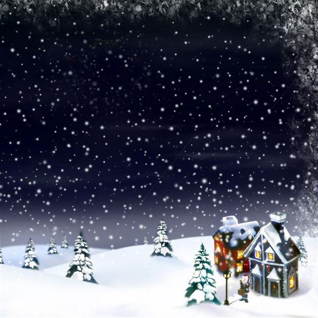 2732x2732 Christmas night -  iPad Pro Wallpaper
