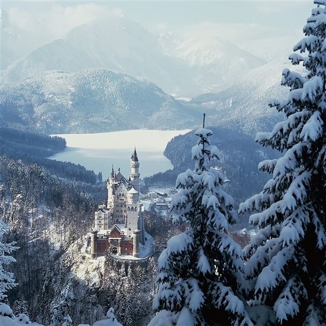 2732x2732 Castle germany wood mountains solitude -  iPad Pro Wallpaper