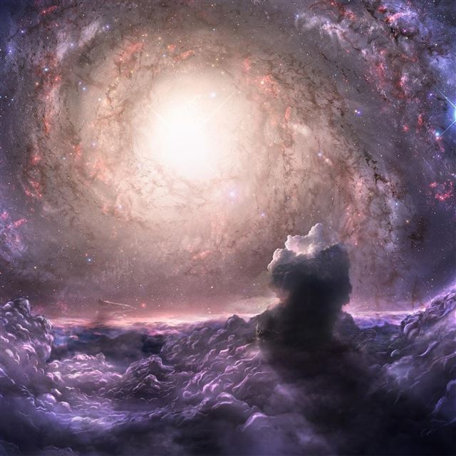 2732x2732 Galaxy cluster gravity communication -  iPad Pro Wallpaper