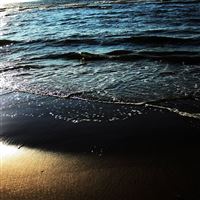 beach sand water sea whisper waves iPad Pro wallpaper