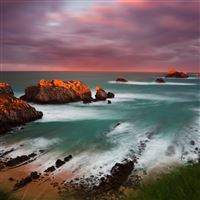 Spain coast decline rocks island wallpaper