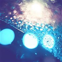 Drops macro lights decorations blur iPad Pro wallpaper