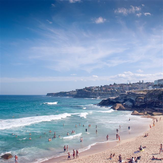 2732x2732 Sea beach sunny vacation - sunny iPad Pro Wallpaper