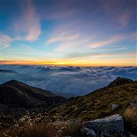 Mountain cloud sunset sky iPad Pro wallpaper