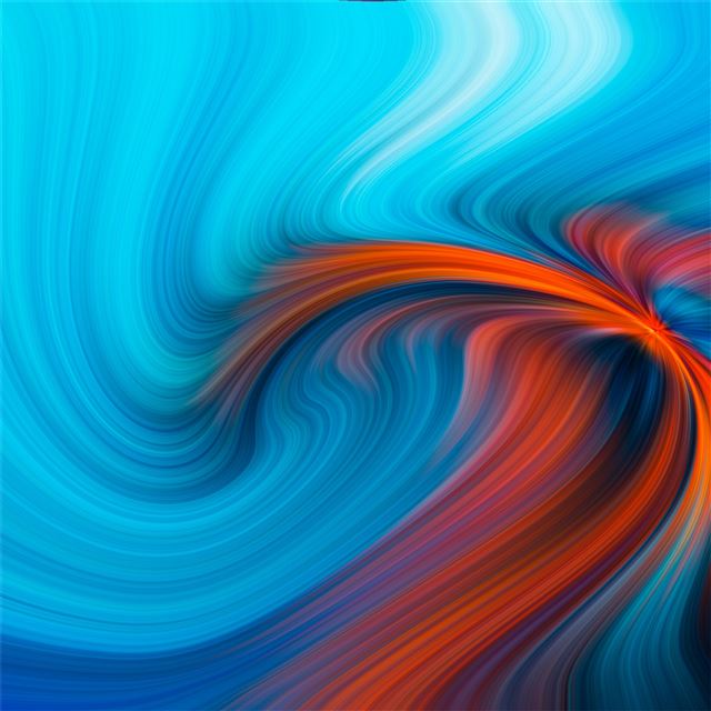 2732x2732 blue orange hole 4k -  iPad Pro Wallpaper