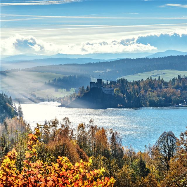 2732x2732 clouds autumn sky 5k - 4k iPad Pro Wallpaper