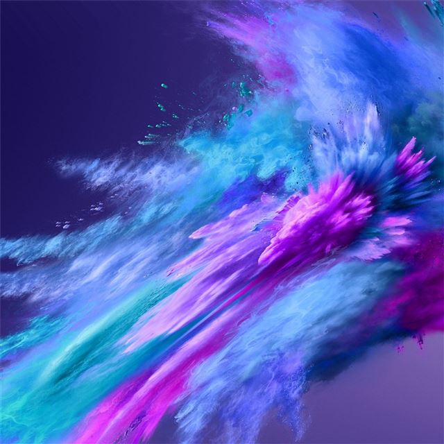 2732x2732 color powder spray abstract 4k -  iPad Pro Wallpaper