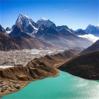 rocky mountains in himalayas 4k wallpaper