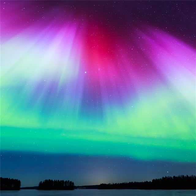 2732x2732 aurora borealis nature 4k -  iPad Pro Wallpaper